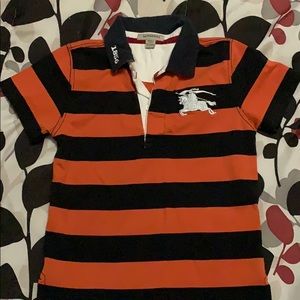Boys Burberry polo shirt